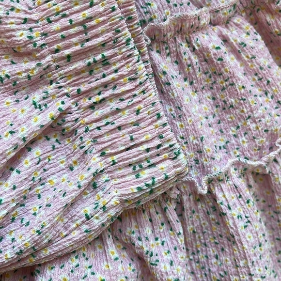 Zara girls floral skirt in pink size youth 7 - Picture 9 of 9